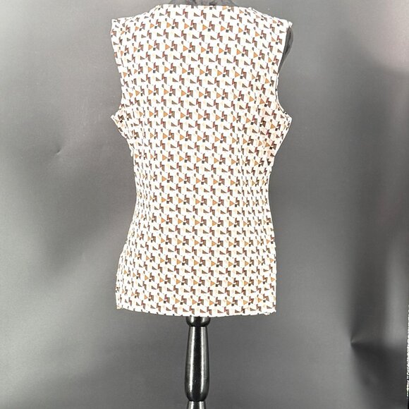 White House Black Market Diamond Print Lined Sleeveless Size XL - Picture 4 of 4